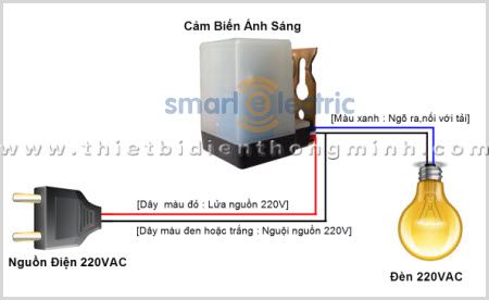 sơ đồ đấu dây cảm biến ánh sáng ls6b