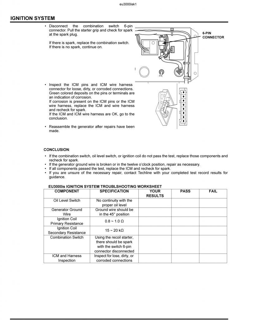 Trouble shooting honda eu3000is #5