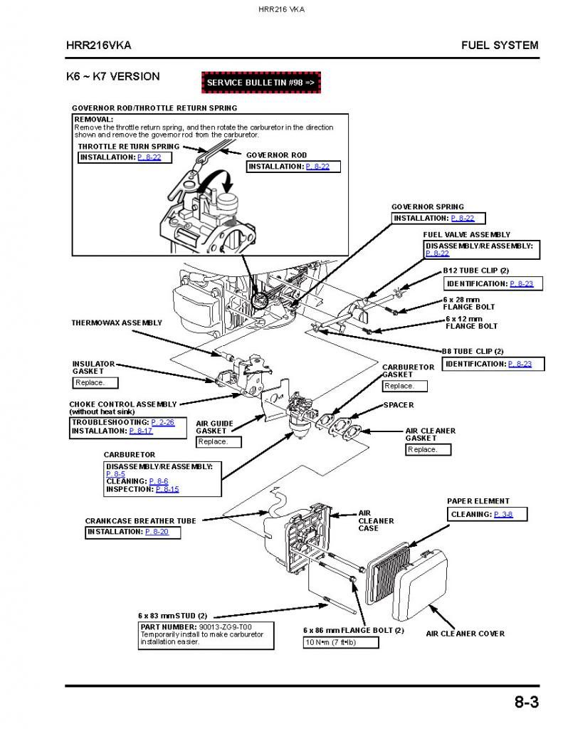 Honda small engine carburetor adjustment #3