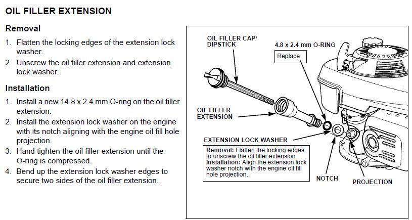Honda oil drain extension #2