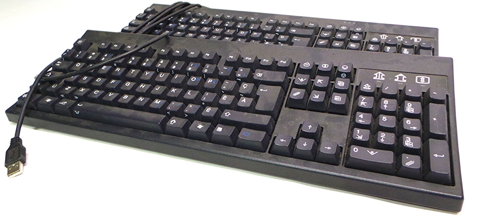 **2LOT** OEM French Canadian Canada USB Black Desktop Keyboard eBay