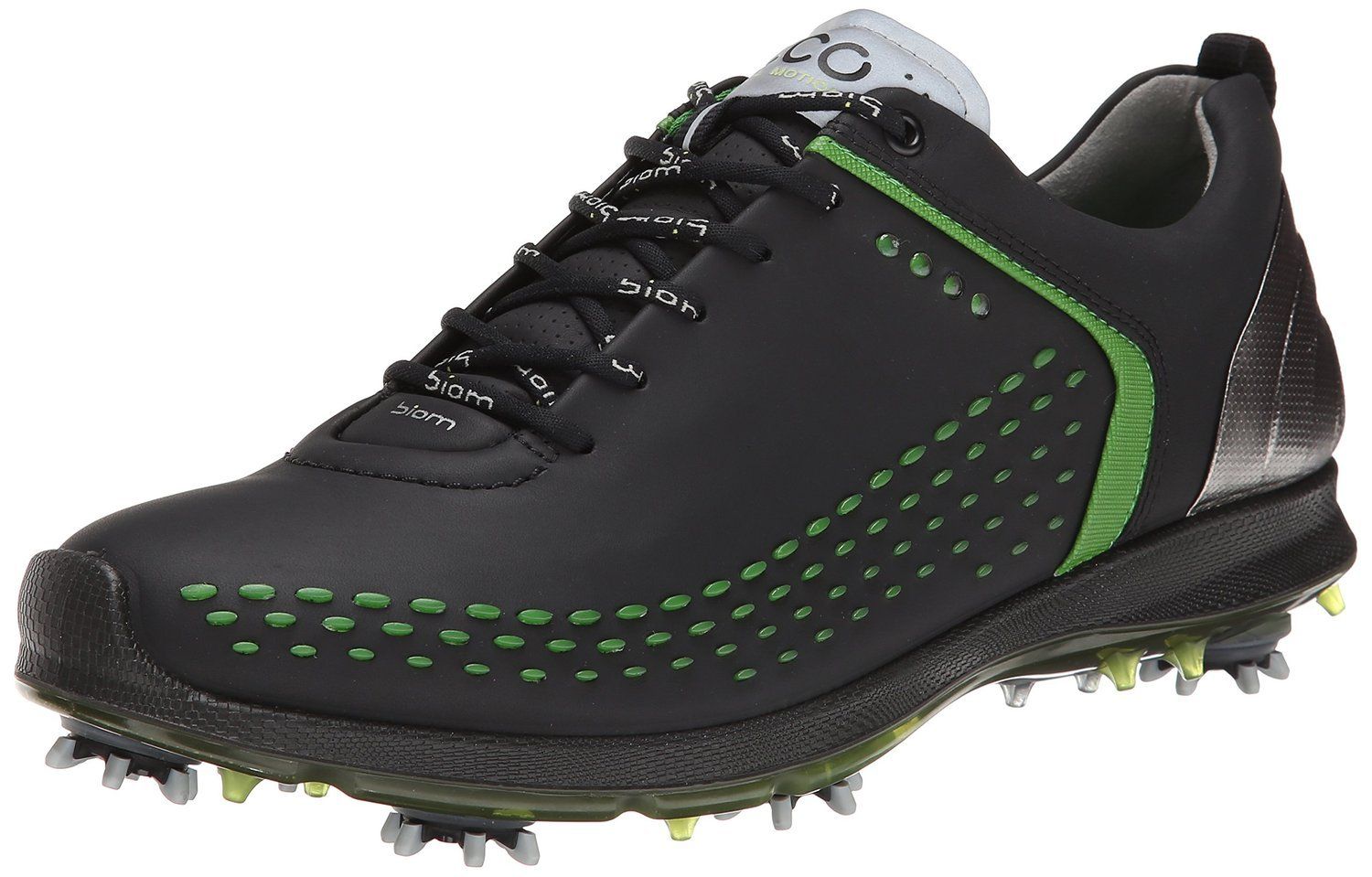 ECCO Men's Biom G2 Golf Shoes Black/Lime Green Size 1010.5 NEW IN BOX