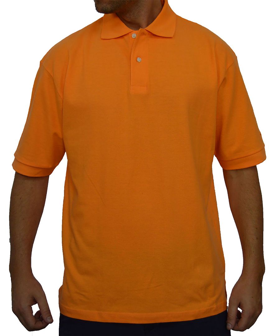 reebok polo shirts orange