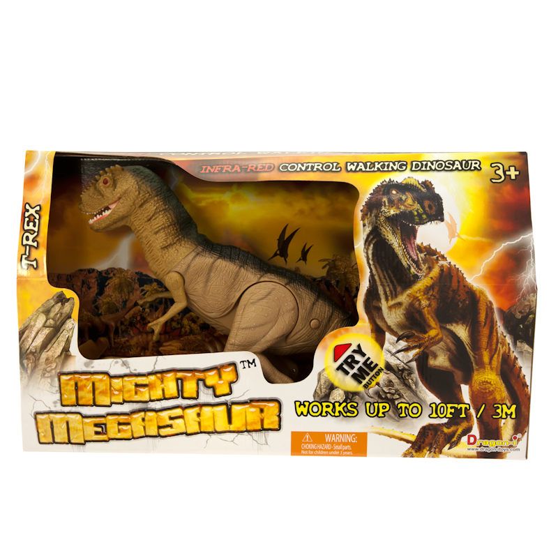 INFRA RED REMOTE CONTROL MIGHTY MEGASAUR RUGOPS WALKING DINOSAUR TOY eBay