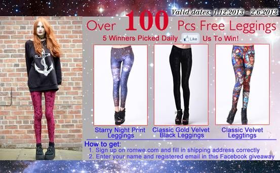 romwe giveaway belle street leggings dream tattoo hat picked winners daily photobucket