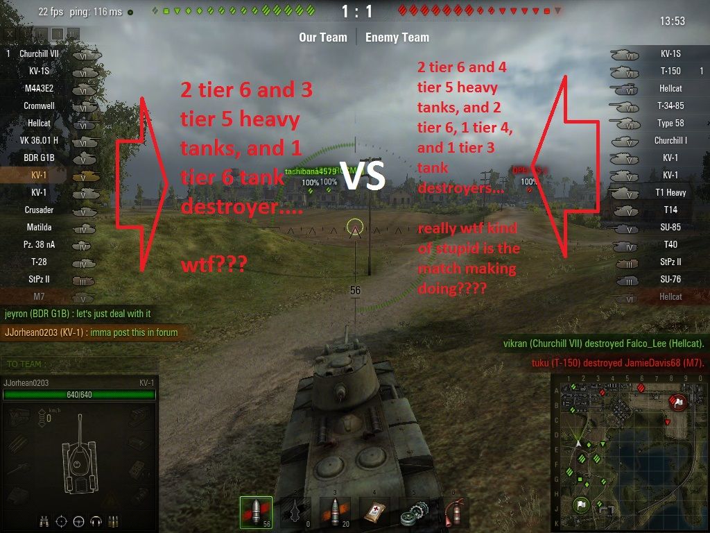 world of tanks matchmaking 2014