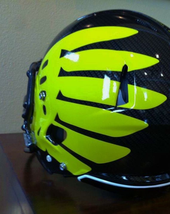 OREGON DUCKS HELMET DECALS STICKERS VOLT WINGS CUSTOM NEW NIKE PRO