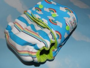 some where over the rainbow *Hybrid fitted diaper*