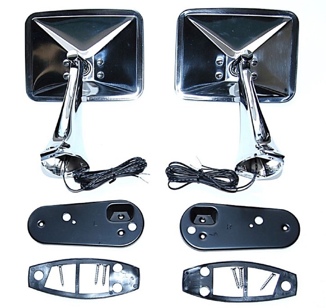 707172 CHEVY TRUCK 2 Rectangle Outside Rearview LED Turn Signal Door