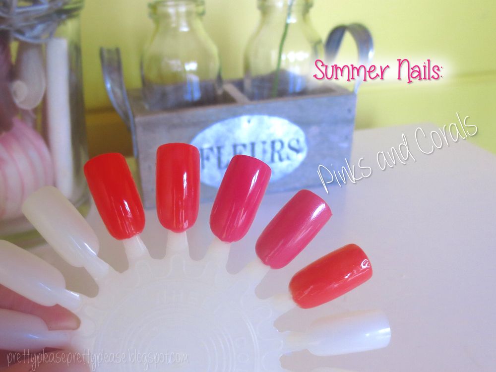 Summer Nails: Pinks and Corals by Pretty Please Blog