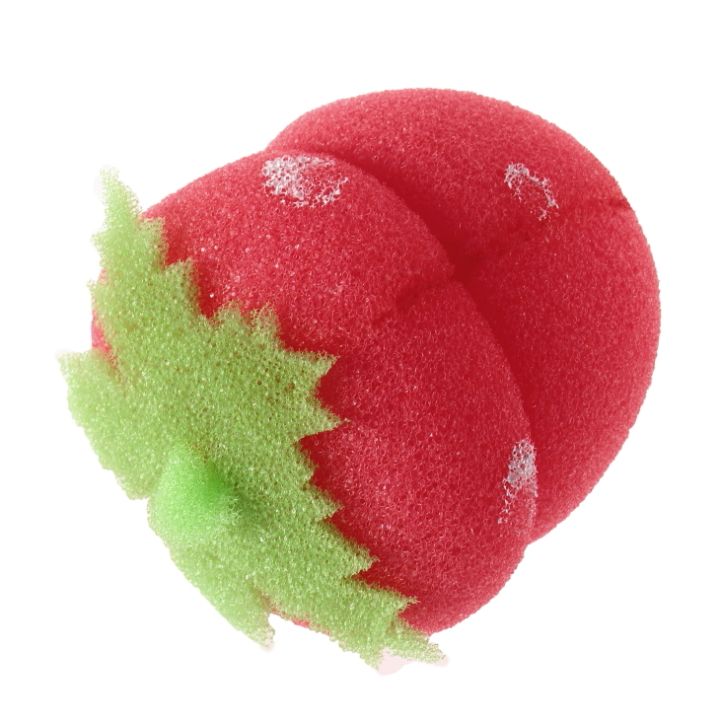 New 12pcs Foam Strawberry Balls Soft Sponge Hair Curlers Rollers Bun